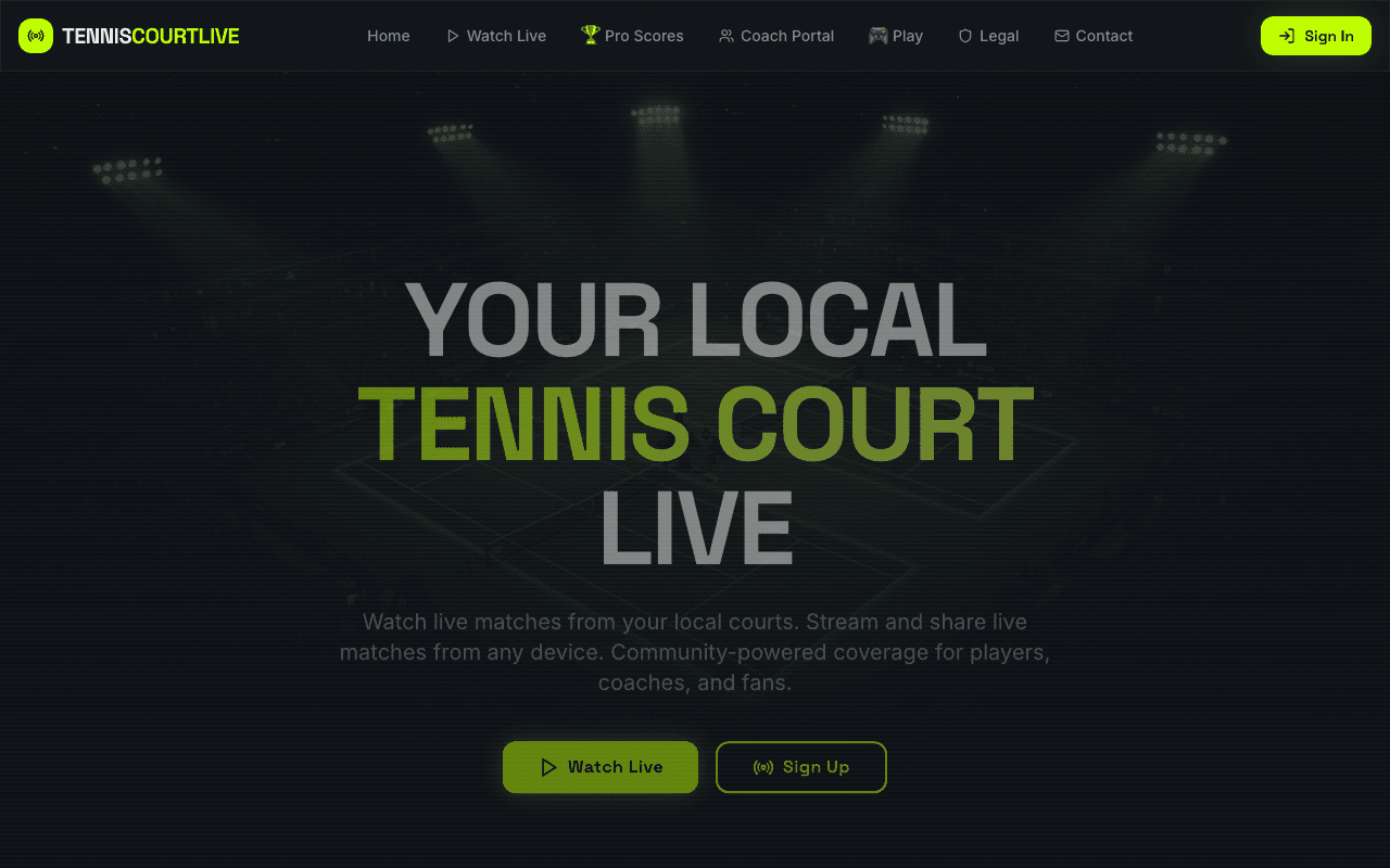 Tennis Court Live